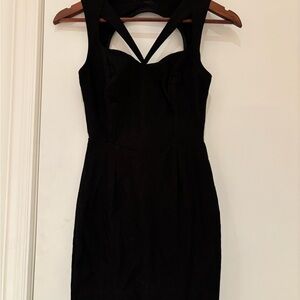 Solemio Black Mini Dress